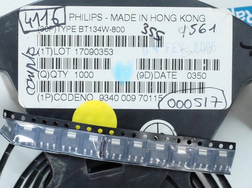 10x nxp bt134w 800 - triac, 4q