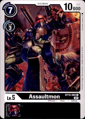 Digimon bt10 065 assaultmon - digimon, bt10-065