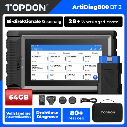 Topdon artidiag800 0 auto - bt, 2.0